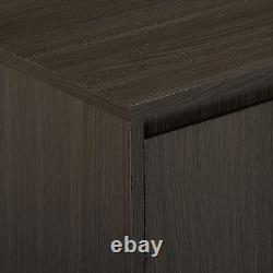 - 2 Door Cabinet Entryway Console Table with Storage Shelf, Oak Gray