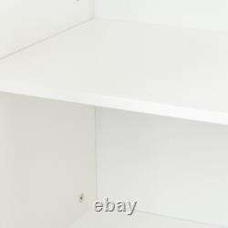 4 open shelgves, Freestanding Sideboard Storage Cabinet Entryway Floor Cabinet