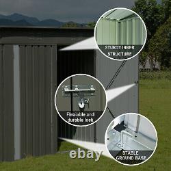 4 x 6' Outdoor Storage Shed Tool Storage Large Metal House Heavy Duty withLockable