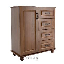 4Tier Storage Cabinet Sideboard Buffet Cabinet for Living Room Kitchen Floor usa