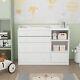 5 Drawer Shelf Nursery Baby Dresser Storage Chest Organize Changing Top Bedroom