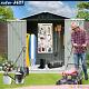 7'x4.3' Outdoor Storage Shed Metal Shed for Backyard Garden Lawn withLockable Door