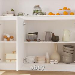 78.7'' Unit Kitchen Storage Cabinet Freestand Pantry Cupboard Diningroom Display