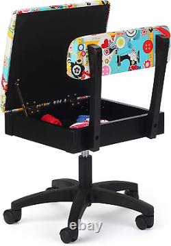 Arrow Sewing H6880 Adjustable Height Hydraulic Sewing and Craft Chair with under