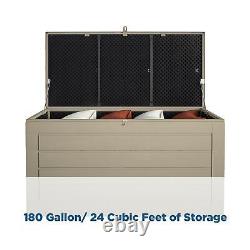Cosco XL 180 Gallon Outdoor Patio Deck Storage Box Floor Decor. 1850