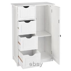 Floor Bedroom Cabinet 4-Drawers Dresser Chest of Drawers Storage Organizer