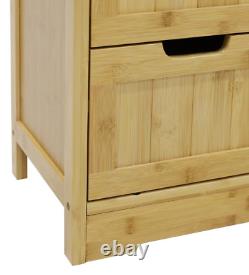 Floor Bedroom Wood Cabinet 4-Drawers Bathroom Chest Storage Organizer Kitchen
