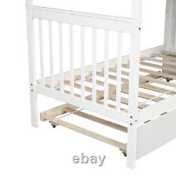 Floor Loft Bed Twin over Twin Floor Bunk Bed Kids Bunk beds Ladder with Storage