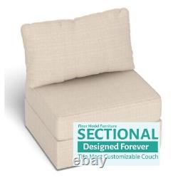Floor Model Seashell Solid Polylinen Storage Seat Set Cover