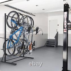 Freestanding Bike Rack Bicycle Storage Rack for Garage Max 5 Bikes Solid Steel