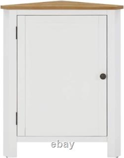 Freestanding Floor Cabinet, Bathroom Corner Cabinet with 1 Door and 3 Shelves, S