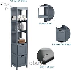 HOMEFORT Bathroom Storage Cabinet, Slim Tall Cabinet, Narrow Floor Cabinet Organ