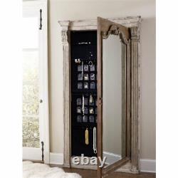 Hooker Furniture Chatelet Floor Mirror with Jewelry Storage in White