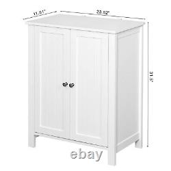 JETEAGO Bathroom Storage Cabinet with Door, Freestanding Floor Storage Wooden