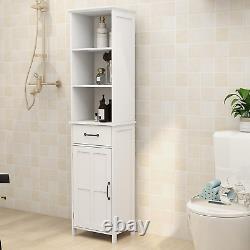 Lifesky Tall Bathroom Storage Cabinet Slim Floor Storage Cabinet with Drawer a