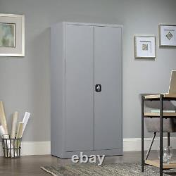 Metal Storage Cabinet with 4 Adjustable Shelves and Locking Doors, Garage Cabinet