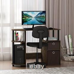 Mueble Para Computadora De Escritorio Laptop Oficina Con Gabetas Calidad Superio