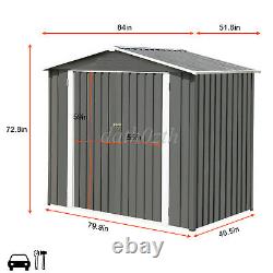 Outdoor Storage Shed Metal Tool Sheds Heavy Duty Storage House Lockable Door New