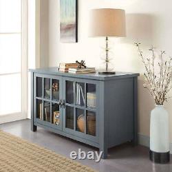 Oxford Square TV Stand for TVs up to 55, Antique Blue