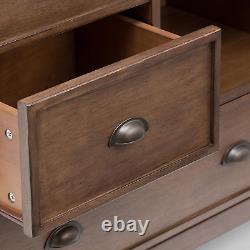 Redmond SOLID WOOD 39 Inch Wide Transitional Medium Storage Cabinet in Rustic Na