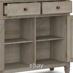 SIMPLIHOME Connaught Traditional Entryway Storage Cabinet, 40 Inch Wide, Rectang