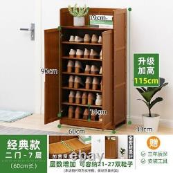 Shoe Cabinet Door Storage Dustproof Shoe Shelf Non-Solid Wood Rack Shoes Shelf