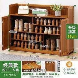 Shoe Cabinet Door Storage Dustproof Shoe Shelf Non-Solid Wood Rack Shoes Shelf