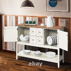 Sideboard Buffet Cabinet Kitchen Console Table Wood Storage Cabinet with Storage