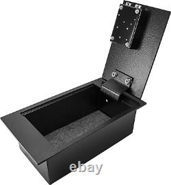 Solid Steel Floor Safe with Key Lock 0.22 Cubic Ft Storage