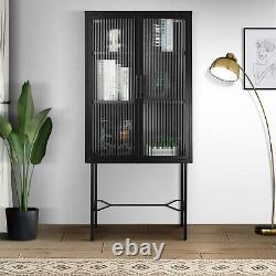 Storage Cabinet Floor Cabinet Display Cabinet with with Adjustable Shelf