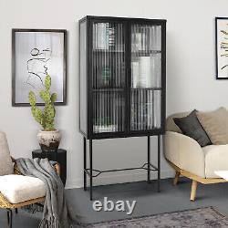 Storage Cabinet Floor Cabinet Display Cabinet with with Adjustable Shelf