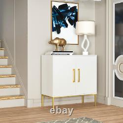 Storage Cabinet with 2 Doors Free Standing Cabinet, Modern Wooden Sideboard wi