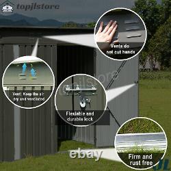 Storage Shed 6'x 4' Metal Shed for Backyard, Garden withLockable Door without Floor