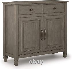 Traditional Entryway Storage Cabinet Adjustable Shelves Buffet 2 Doors 2 Drawers