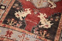Turkish Rug 4'x6' Vintage Old Anatolian Carpet 137x202cm Floor Rug Primitive