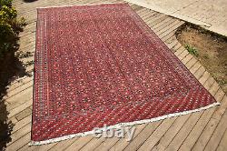 Turkoman Sumak 80''x131'' Handwoven Carpet 205x335cm Tribal Eclectic Rug 6x10
