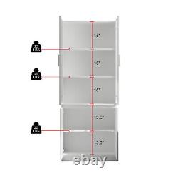 Unit Cabinet Buffet Storage Display Sideboard Pantry Kitchen White Doors Drawers