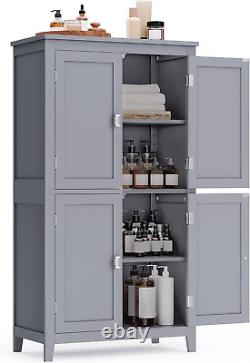 VASAGLE Bathroom Floor Storage Cabinet, Bathroom Storage Unit, Freestanding Cabi