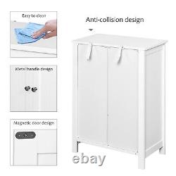 Wooden Floor Cabinet Freestanding Bathroom Storage Cabinet Unit Home Decor White